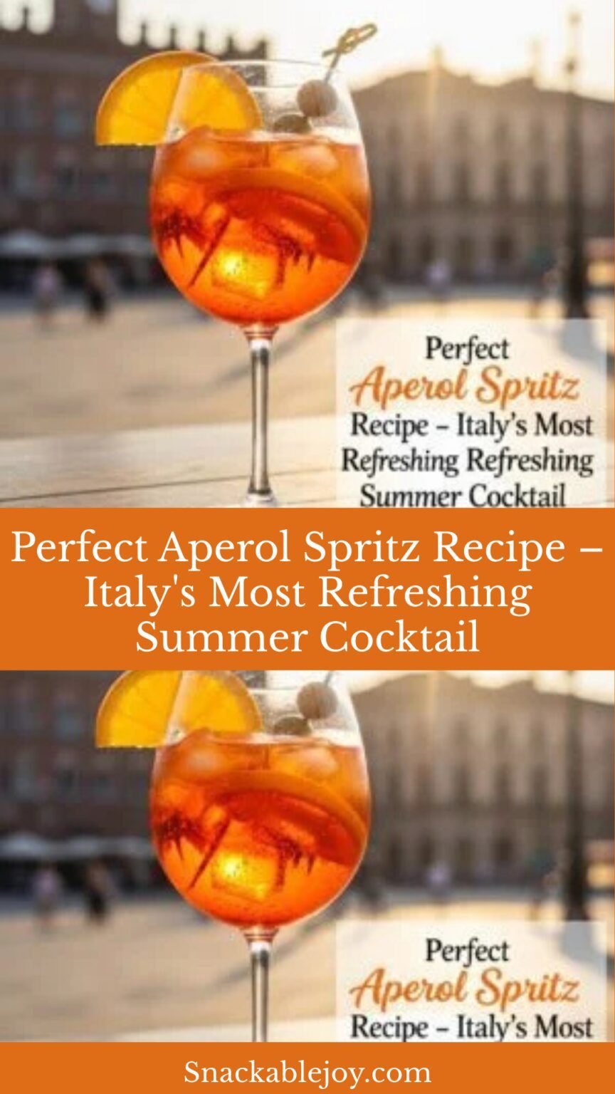 Perfect Aperol Spritz Recipe – Italy's Most Refreshing Summer Cocktail