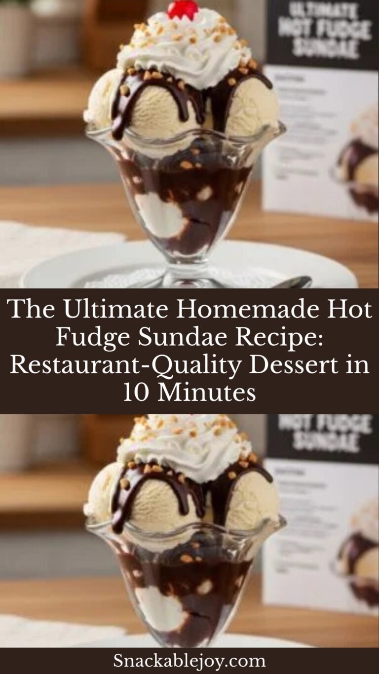 The Ultimate Homemade Hot Fudge Sundae Recipe: Restaurant-Quality ...