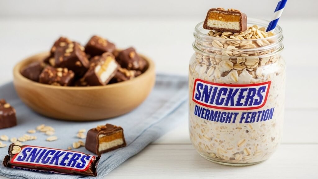 Snickers Menu Snickers Overnight Oats Recipe – Candy Bar Breakfast Perfection