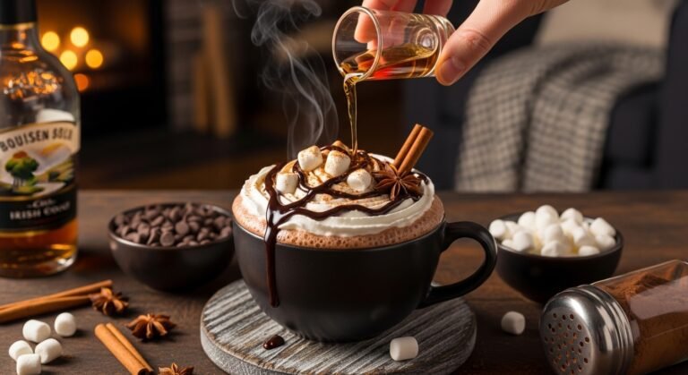 Adult Spiked Hot Chocolate Recipe (Cozy & Indulgent!)