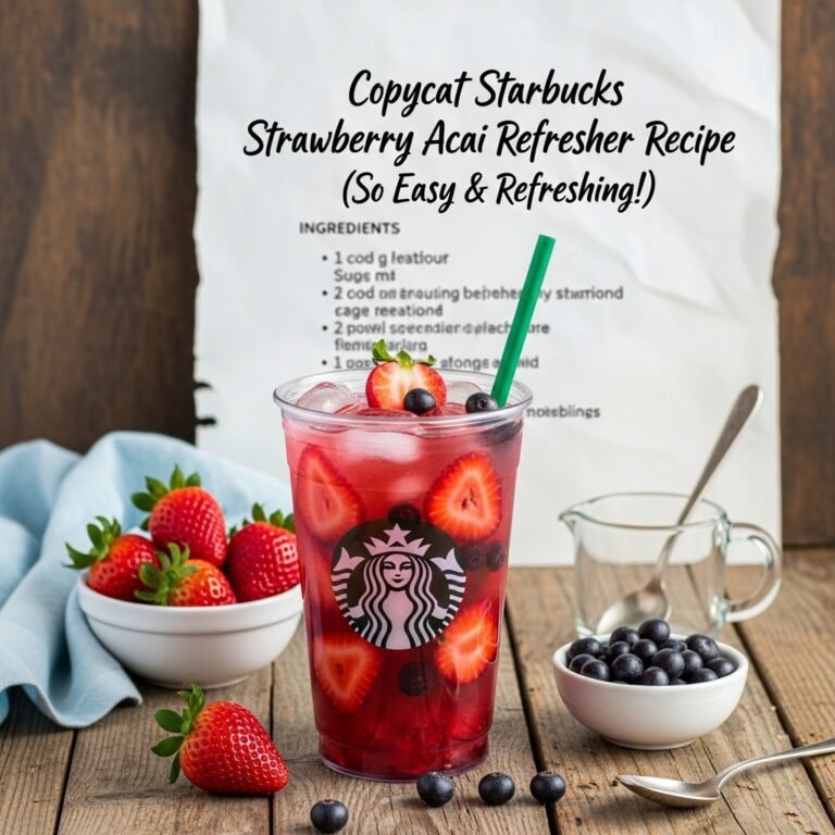 Copycat Starbucks Strawberry Acai Refresher Recipe (So Easy & Refreshing!)