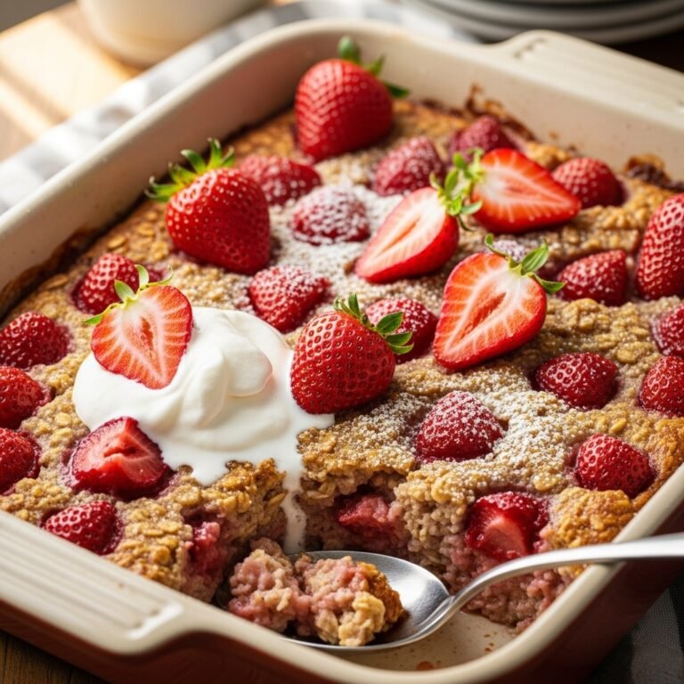 Strawberry Baked Oatmeal Recipe: The Sweet Breakfast That Feels Like Dessert
