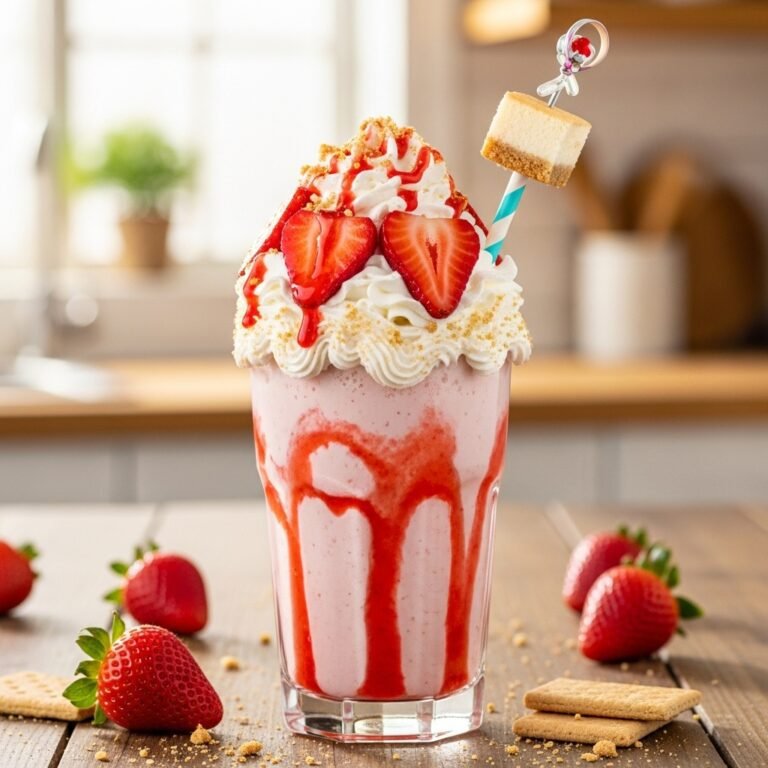 Ultimate Strawberry Cheesecake Milkshake Recipe: Dessert in a Glass!