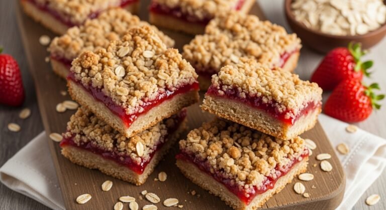 Easy Strawberry Oat Bars Recipe – Buttery, Jammy & Irresistible!