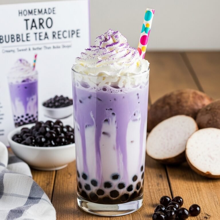 Homemade Taro Bubble Tea Recipe (Creamy, Sweet & Better Than Boba Shops!)