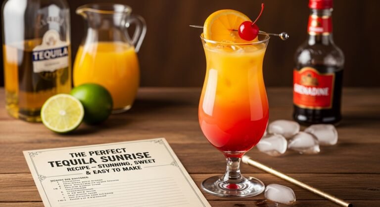 The Perfect Tequila Sunrise Recipe – Stunning, Sweet & Easy to Make