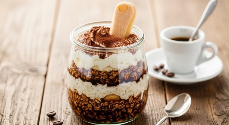 Tiramisu Overnight Oats Recipe – Easy Coffee-Flavored Breakfast