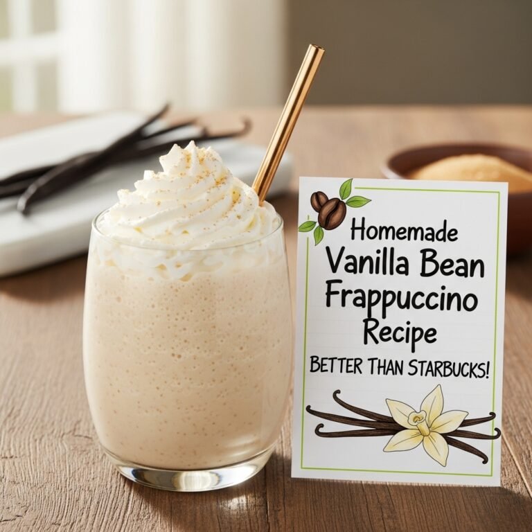Homemade Vanilla Bean Frappuccino Recipe (Better Than Starbucks!)