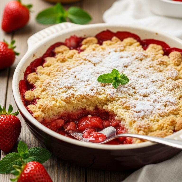 Easy Strawberry Crumble Recipe: Sweet, Buttery, and Absolutely Irresistible